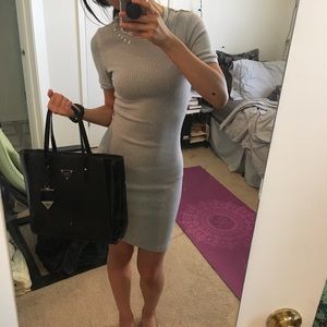 Grey bodycon dress